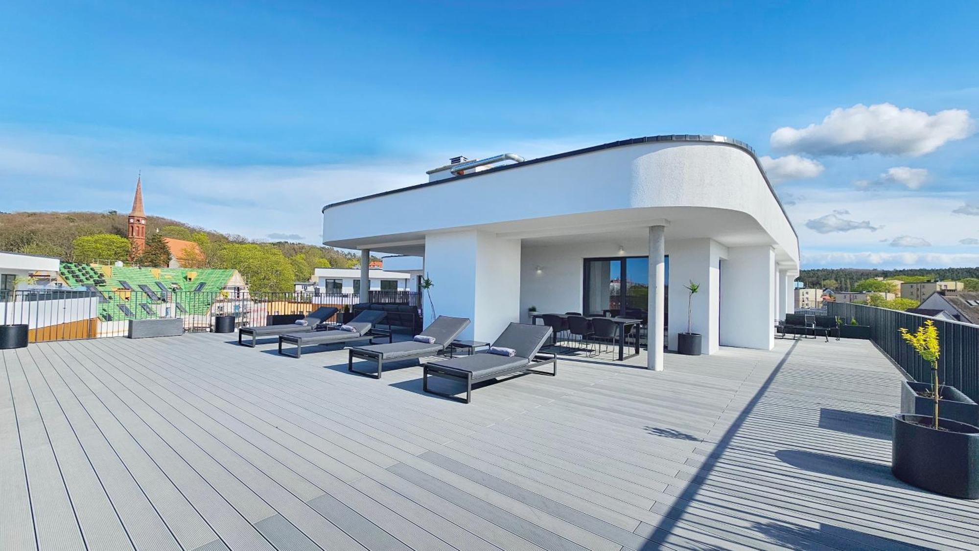 Апартаменти Wakacyjny Baltic Waves - Taras 180 M2 Мендзиздроє