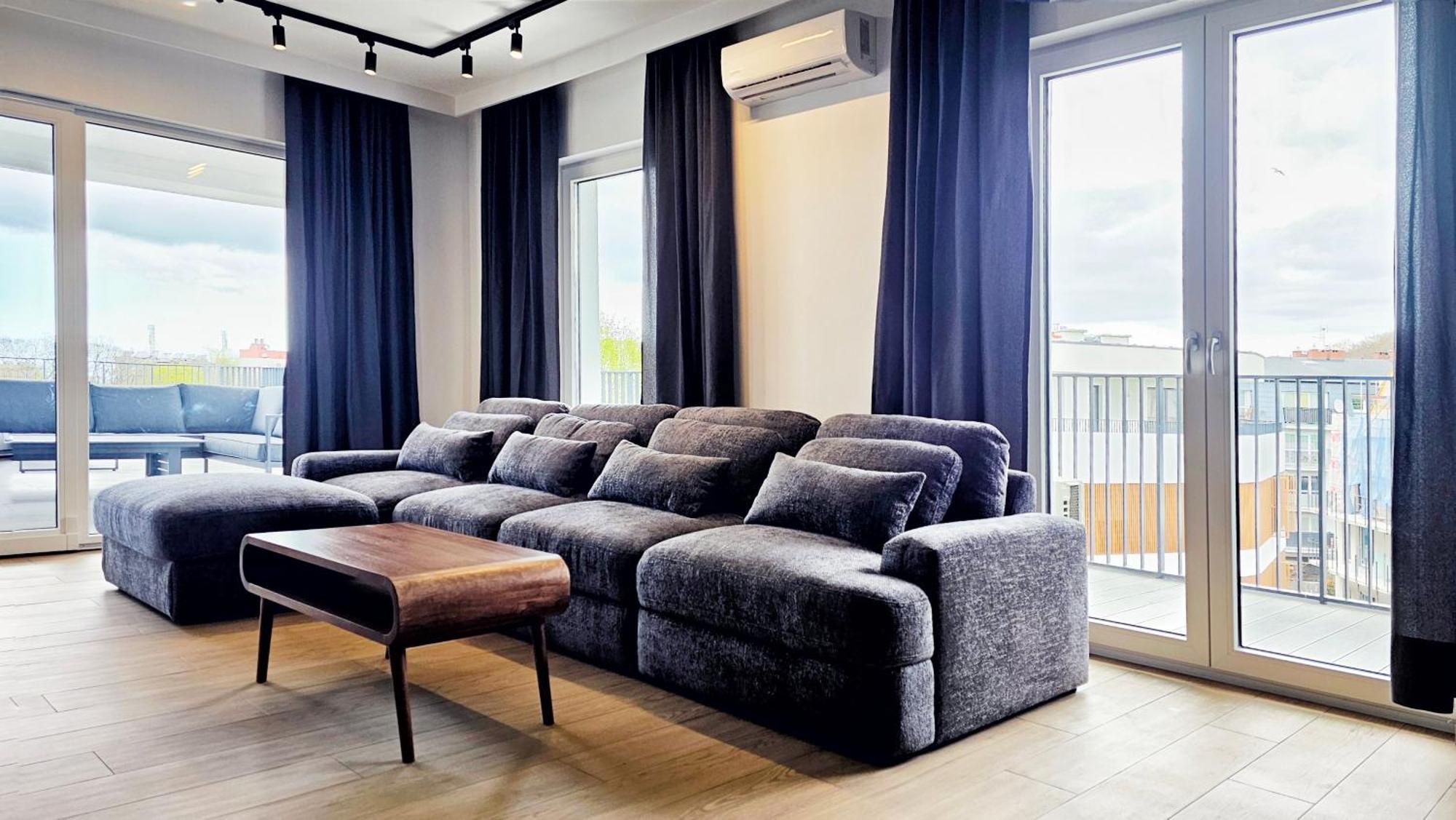 Апартаменти Wakacyjny Baltic Waves - Taras 180 M2 Мендзиздроє